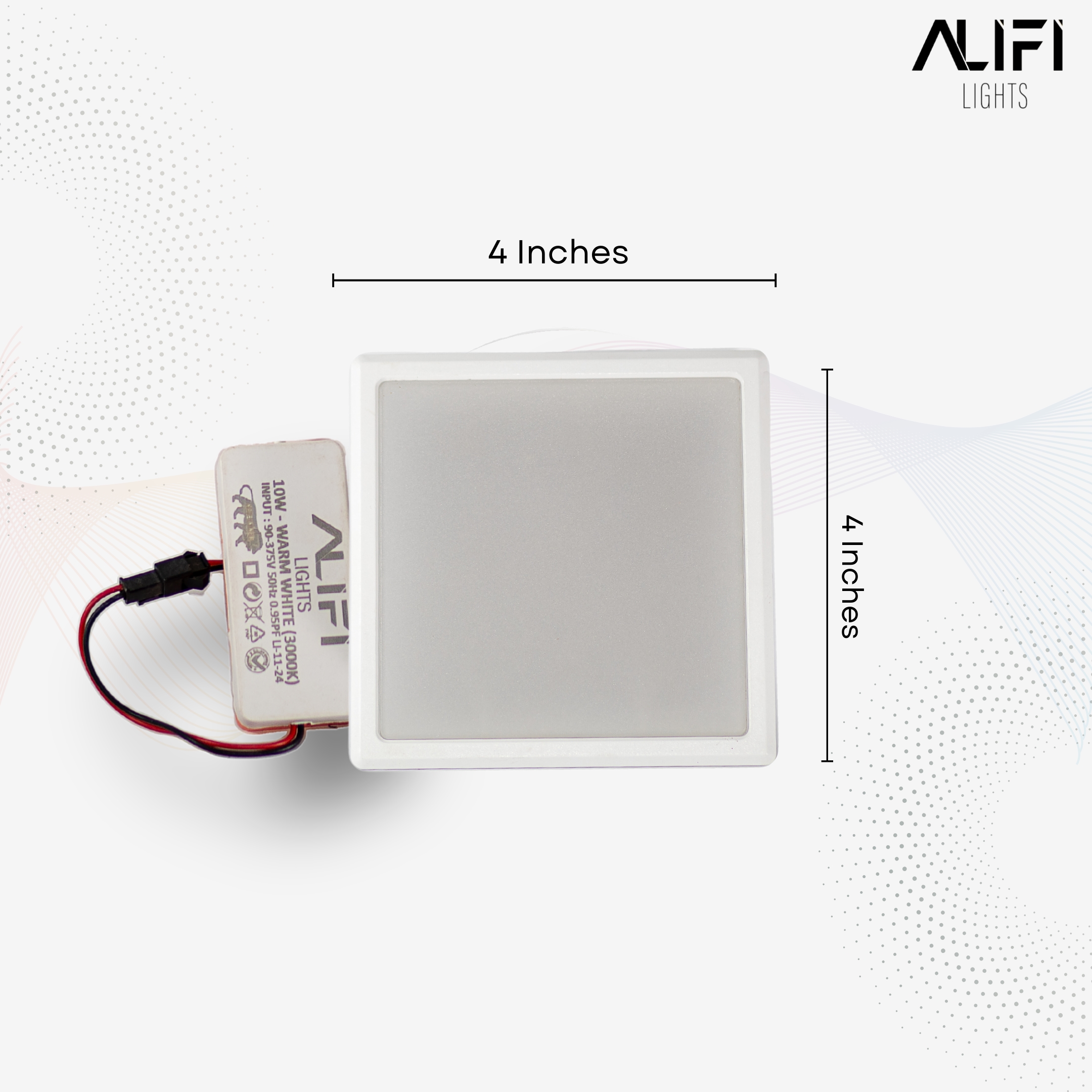 Square Down Light 10W - 4 inch thumbnail 2