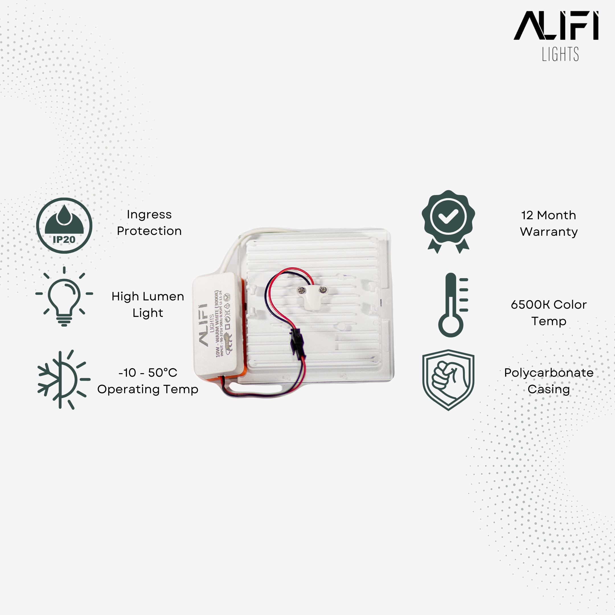 Square Down Light 10W - 4 inch thumbnail 3