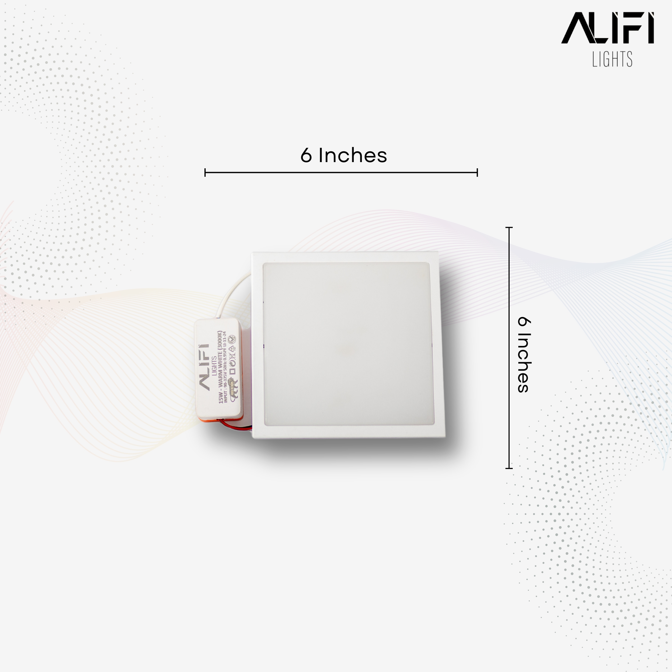 Square Down Light 15W - 6 inch thumbnail 2