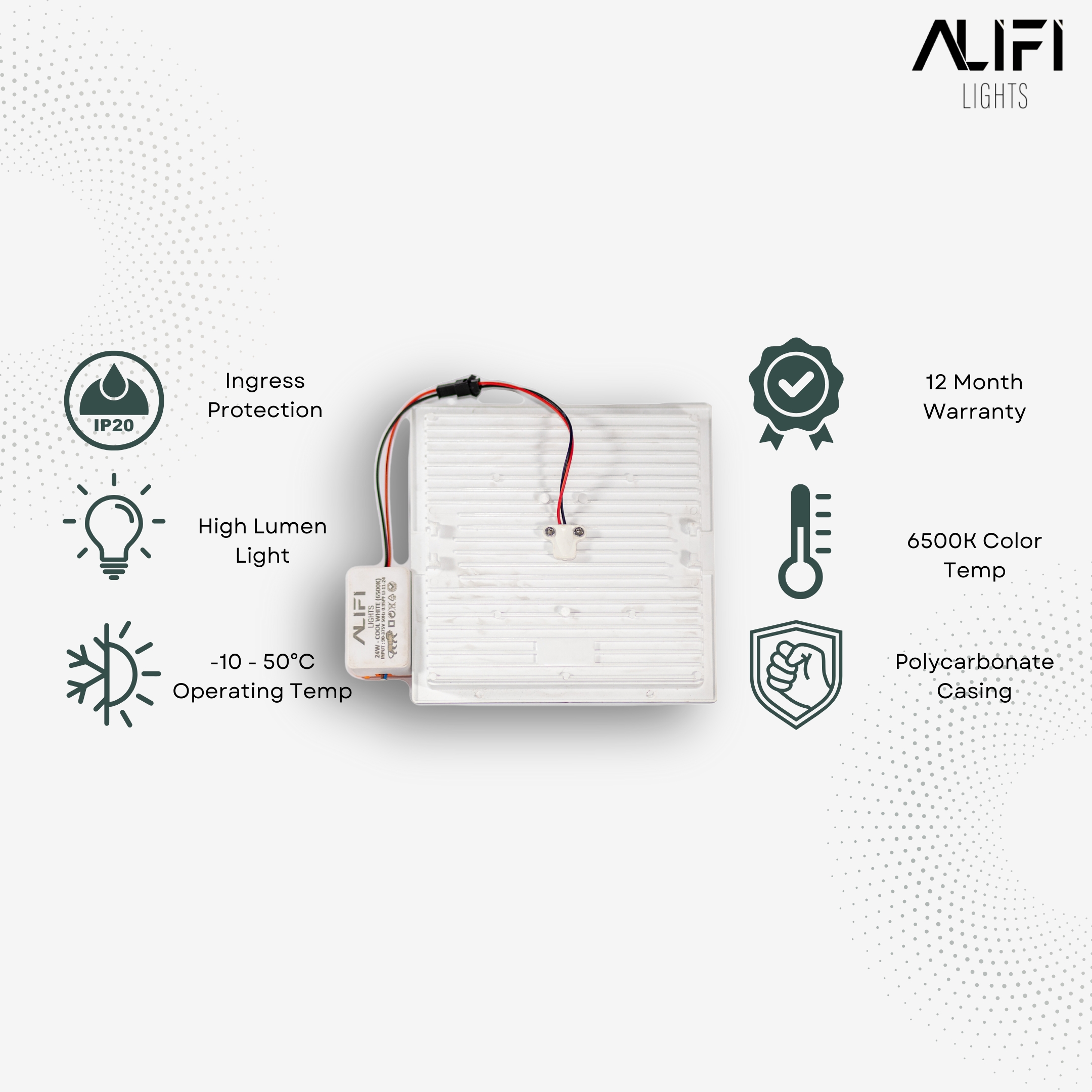 Square Down Light 24W - 6 inch thumbnail 3